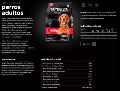 Perrarina Infinity Raza Grande 23 kg
