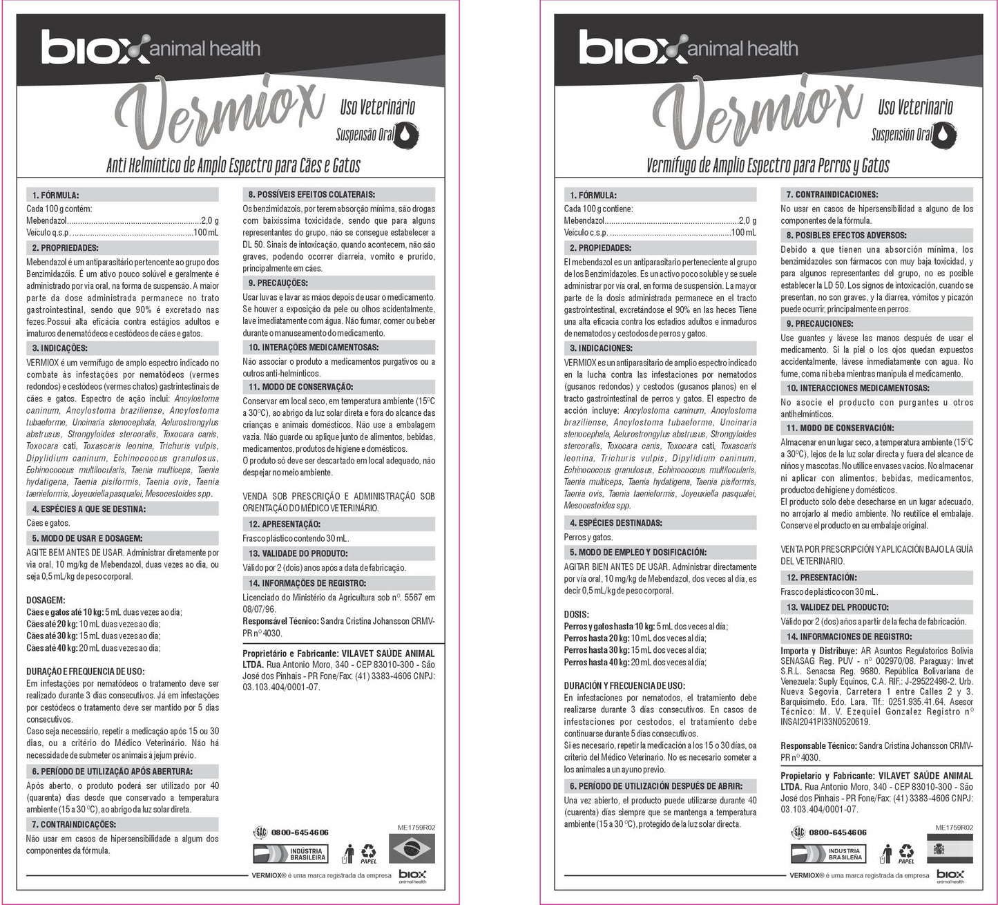 Vermiox 30 ml